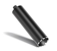 Wiltec Broca diamantada Ø 132 mm largo 450 mm UNC 1¼ tipo 2 broca hueca de perforación en húmedo corona broca de diamante saca núcleos para perforación hormigón, piedra, granito