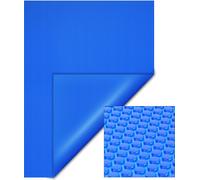 Wiltec, lámina solar para piscina, 5 x 8 metros, azul. Calentador solar para piscina fabricado con una película de polietileno (PE) de 120 µm. Cubierta para piscina, lona para piscina, lámina solar re