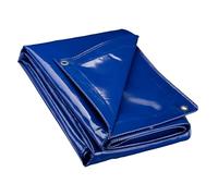 Wiltec Lona Impermeable Azul 2 x 3 m con Ojales de Acero Inoxidable, 650 g/m² Resistente a los Rayos UV, Moho y desgarro, poliéster con Revestimiento de PVC y Bordes Reforzados, Ideal para Exteriores