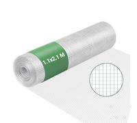 Wiltec Malla para pajarera 1,1 x 2,1 m alambre para conejos con tamaño de 6,3 mm hexagonal, malla de conejos de alambre galvanizado, alambre resistente a la intemperie para recintos