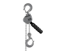 Wiltec Mini polipasto de palanca 1,5 t con cadena G100 y carcasa de aluminio cabrestante manual de 1,5 m de elevación sistema de freno y engranaje reductor para mayor seguridad y facilidad de uso