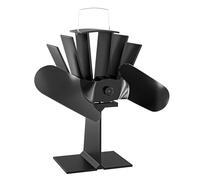 WilTec Ventilador de estufa con 2 palas ventilador de chimenea 70-350°C accionado por calor sin corriente