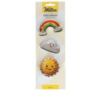 Wilton 02-0-0656 Cortador de galletas, acero inoxidable, Rainbow Cloud Sun