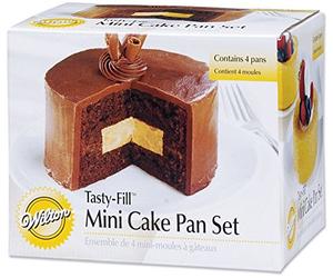 Wilton 2105-155 - Set de moldes para Mini-bizcochos Rellenos, 2 Piezas