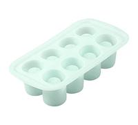 Wilton 405480 - Molde para copitas de 8 cavidades Redondas, Silicona, 4,8 x 12,5 x 25,2 cm