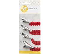 Wilton 418-4568 - Set de boquillas para Volantes, 4 Piezas