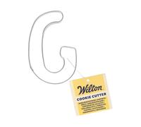 Wilton Cortador de galletas con letra G: cortadores de galletas de acero inoxidable, juego de moldes para galletas, galletas, figuras y letras - 8 cm