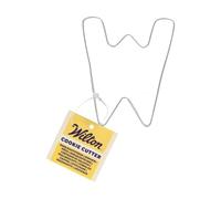 Wilton Cortador de galletas con letra W: cortadores de galletas de acero inoxidable, juego de moldes para galletas, galletas, figuras y letras - 8 cm