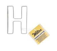 Wilton Cortador de galletas Letter H: cortador de galletas de acero inoxidable, juego de moldes para galletas, galletas, figuras y letras - 7 cm