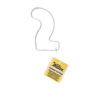 Wilton Cortador de galletas número 2: cortador de galletas de acero inoxidable, juego de cortadores de galletas, galletas, cortadores de galletas con números y letras - 8,8 cm