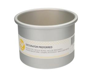 Wilton Extra Deep Round Pan Molde para Hornear, Ø 12,5 x 10 cm | Molde Extra Profundo de Aluminio Anodizado, Molde para Tartas en Capas, Tartas de Varios Pisos y Tartas Escalonadas