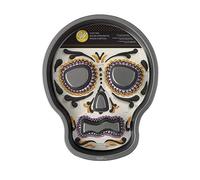 Wilton Molde Antiadherente para Tartas de Halloween con Forma de Calavera, 9,5 x 12 Pulgadas
