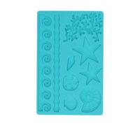 Wilton Molde de silicona para fondant y goma, color azul, 12 x 25 x 0,5 cm