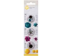 Wilton Set de Boquillas, Acero Inoxidable, Metal, 4.22x4.75x18.39cm, 3 Unidades