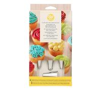 Wilton Set de decoración para Cupcakes, 12 Piezas, Acero Inoxidable