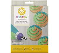 Wilton Set Decoración Adaptador Tricolor, Varios, Multicolor, 5.26x13x17.78cm, 9 Unidades