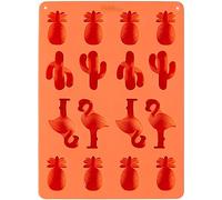 Wilton Silicone Mould Molde de Silicona, Pineapple/Cacti/Flamingo | Molde de Silicona con Motivos de Piña, Cactus y Flamenco para Mini Pasteles, Chocolate, Postres y Decoración de Tartas