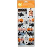 Wilton Treat Bags Bolsas para Dulces, Halloween, Set/20 | Bolsas de Plástico de Halloween con Cierre, Bolsas de Regalo para Envasar Galletas, Bombones, Dulces y Cake Pops
