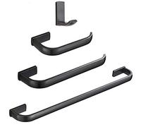 WINCASE Accesorios de baño de Bronce aceitado, Juego de Herramientas, Juego de toallero, Juego de Barra de Toalla de latón Cepillado de 24 Pulgadas, 4 Piezas de Soporte de Toalla de Papel higiénico