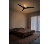 WIND CALM CUSTOM RATTAN - Ventilador De Techo 40W Silencioso Ø132 Cm Con Luz LED En Cuerpo Y Lámpara Mando A Distancia