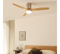 WIND CALM NATURAL WOOD - Ventilador De Techo 40W Silencioso 100% Madera Mando A Distancia
