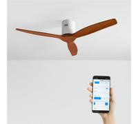 WIND CALM NATURAL WOOD - Ventilador De Techo 40W Silencioso 100% Madera Sin Luz