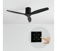 WIND CALM NATURAL WOOD - Ventilador De Techo 40W Silencioso 100% Madera Sin Luz