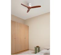 WIND CALM NATURAL WOOD - Ventilador De Techo 40W Silencioso 100% Madera Sin Luz