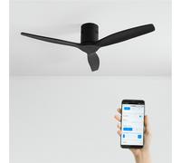 WIND CALM NATURAL WOOD - Ventilador De Techo 40W Silencioso 100% Madera Sin Luz