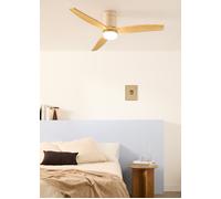 WIND CALM - Ventilador De Techo 40W Silencioso Con Aspas De ABS Técnico Varios Tamaños Mando A Distancia
