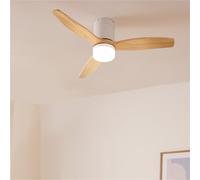 WIND CALM - Ventilador De Techo 40W Silencioso Con Aspas De ABS Técnico Varios Tamaños Mando A Distancia
