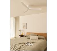 WIND CALM - Ventilador De Techo 40W Silencioso Con Aspas De ABS Técnico Varios Tamaños Sin Luz & Mando A Distancia & M (Ø132cm) (estancias 10m²-25m²) & Blanco