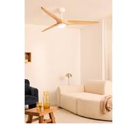 WIND CENTURY - Ventilador De Techo 40W Silencioso Ø152 Cm 100% Madera Mando A Distancia