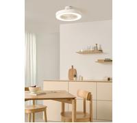 WIND CLEAR EASY - Ventilador De Techo 40W Silencioso Ø50 Cm Con Aspas Ocultas Con Luz LED WIFI + Mando A Distancia