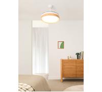 WIND CLEAR EDGE - Ventilador De Techo 40W Silencioso Ø107 Cm Aspas Retráctiles Con Luz LED WIFI + Mando A Distancia