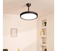 WIND CLEAR STUDIO - Ventilador De Techo 40W Silencioso Aspas Retráctiles Con Luz LED Varios Tamaños Mando A Distancia