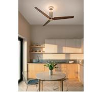 WIND FORMA - Ventilador De Techo 45W Silencioso Ø152 Cm Con Luz Ambiental Opcional Mando A Distancia