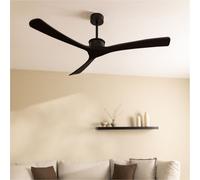 WIND LARGE - Ventilador De Techo 40W Silencioso Ø152 Cm 100% Madera Sin Luz