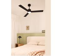 WIND MODERN - Ventilador De Techo 40W Silencioso Con Luz LED Varios Tamaños Controlador De Pared + Mando
