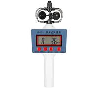 Wind Speed Meter Handheld Cup Style Anemometer LCD Digital Wind for Geography Teaching Forestry Environment Ocean School Teaching ABS 24.7cm
