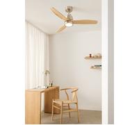 WIND STYLANCE NATURAL WOOD - Ventilador De Techo 40W Silencioso 100% Madera Varios Tamaños Mando A Distancia