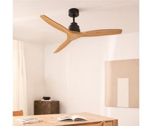 WIND STYLANCE NATURAL WOOD - Ventilador De Techo 40W Silencioso 100% Madera Varios Tamaños Sin Luz