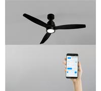 WIND STYLANCE NATURAL WOOD - Ventilador De Techo 40W Silencioso 100% Madera Varios Tamaños WIFI + Mando A Distancia
