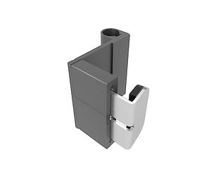 Windhager adaptadores de sujeción para puertas con marco EXPERT - accesorios para montar mosquiteras sin taladrar - antracita - 03875 - paquete de 3