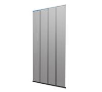 Windhager cortina telescópica para puertas - 120 x 250 cm - antracita - mosquiteras para puertas, cortina puerta, cortina mosquitera puerta exterior, cortinas antimoscas - sin taladrar