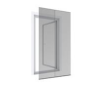 Windhager Mosquitera básica para puertas, cortina de láminas, 100 x 210 cm, antracita, 04507