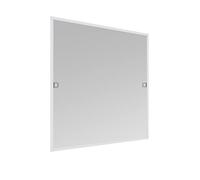 Windhager Mosquitera básica para ventana, marco tensor, mosquitera para ventana, kit de montaje 100 x 120 cm, color blanco, 04504