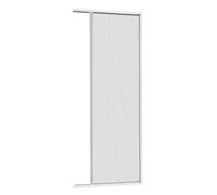 Windhager Mosquitera - puerta plisada 110 x 220 cm - sin taladrar, enrollable - robusto marco de aluminio plano - kit de automontaje - blanco