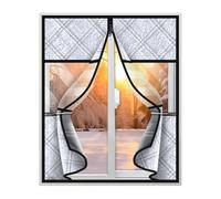 Window Insulation Blanket - Zipper Double Sided, No-Drill Install for Winter with for Apartments, Dorms, Bedrooms, and Rental Houses | Thick Thermal Cover, Energy-Eficient, Noise-Reducing,