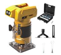 WingFly Fresadora de Madera a Batería, Fresa de Cantos para Dewalt 18V, 20V